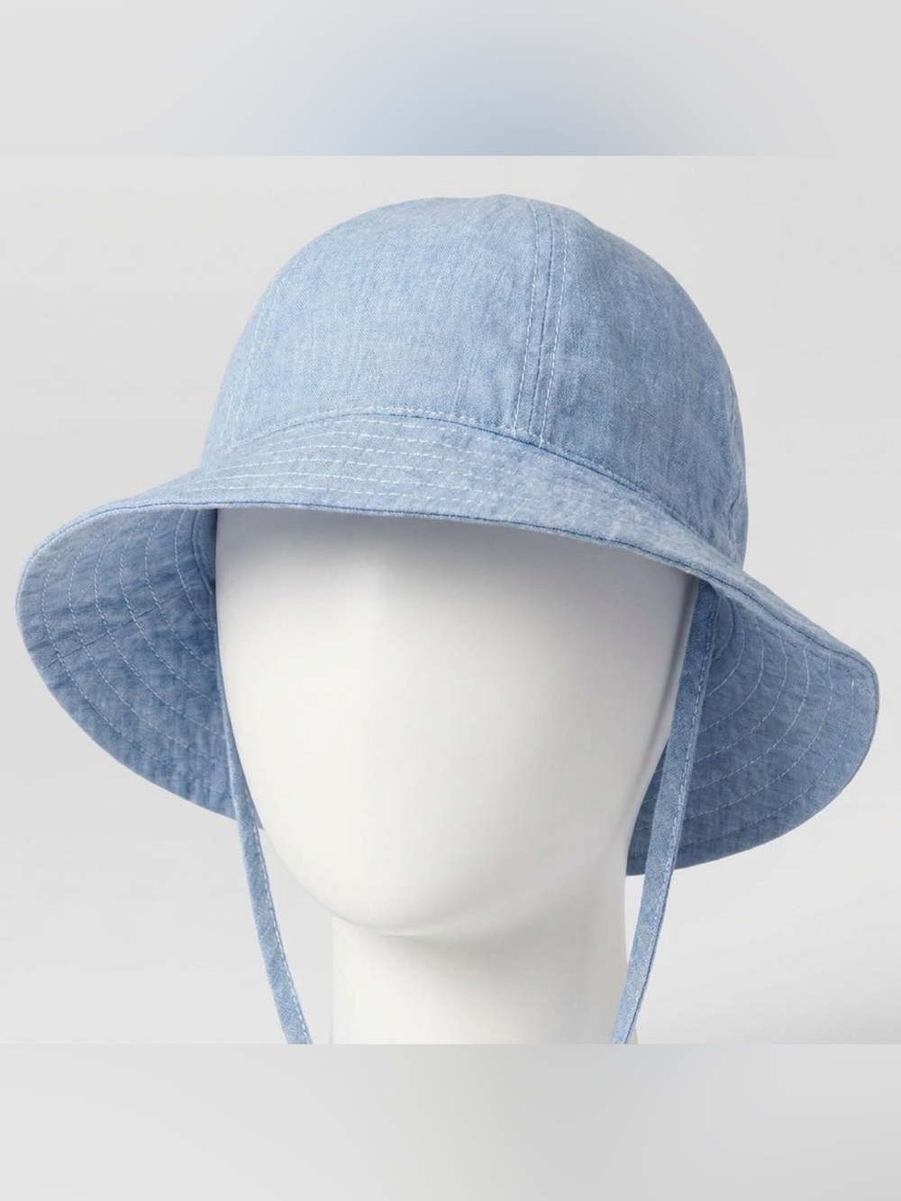 4/$20 NWOT H&M 3T/4T light blue cotton hat bucket hat ties